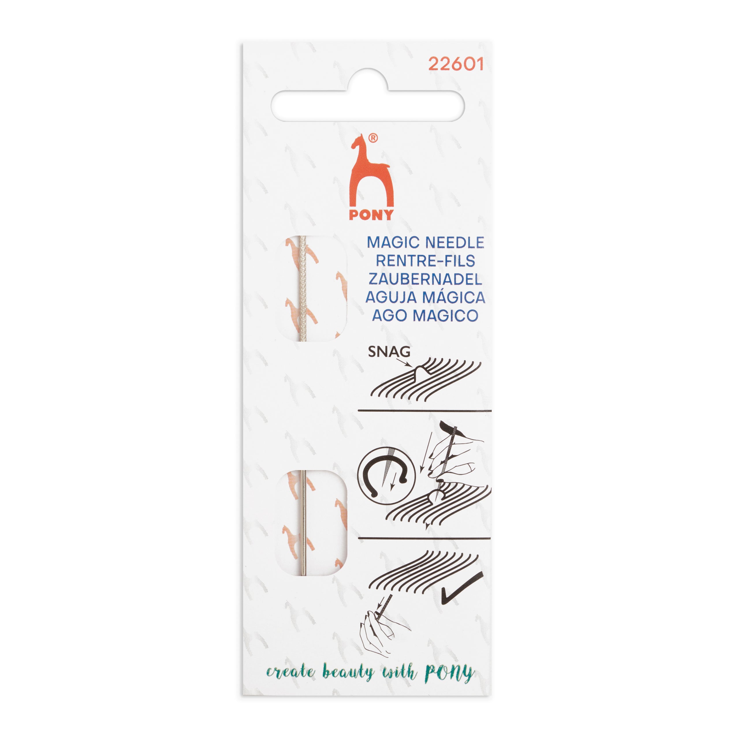 Pony Anti-Snag Needle for Fabric Repair