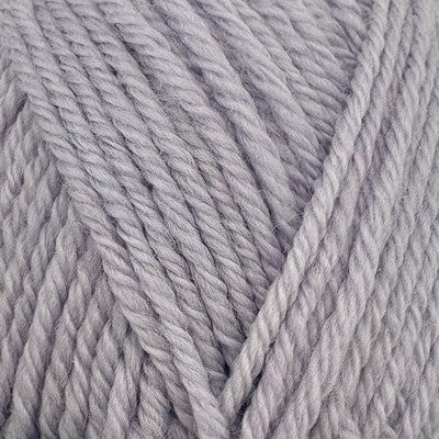 Close-up of Stylecraft Naturals Pure Wool DK yarn in Parma Violet, showing its twisted texture.