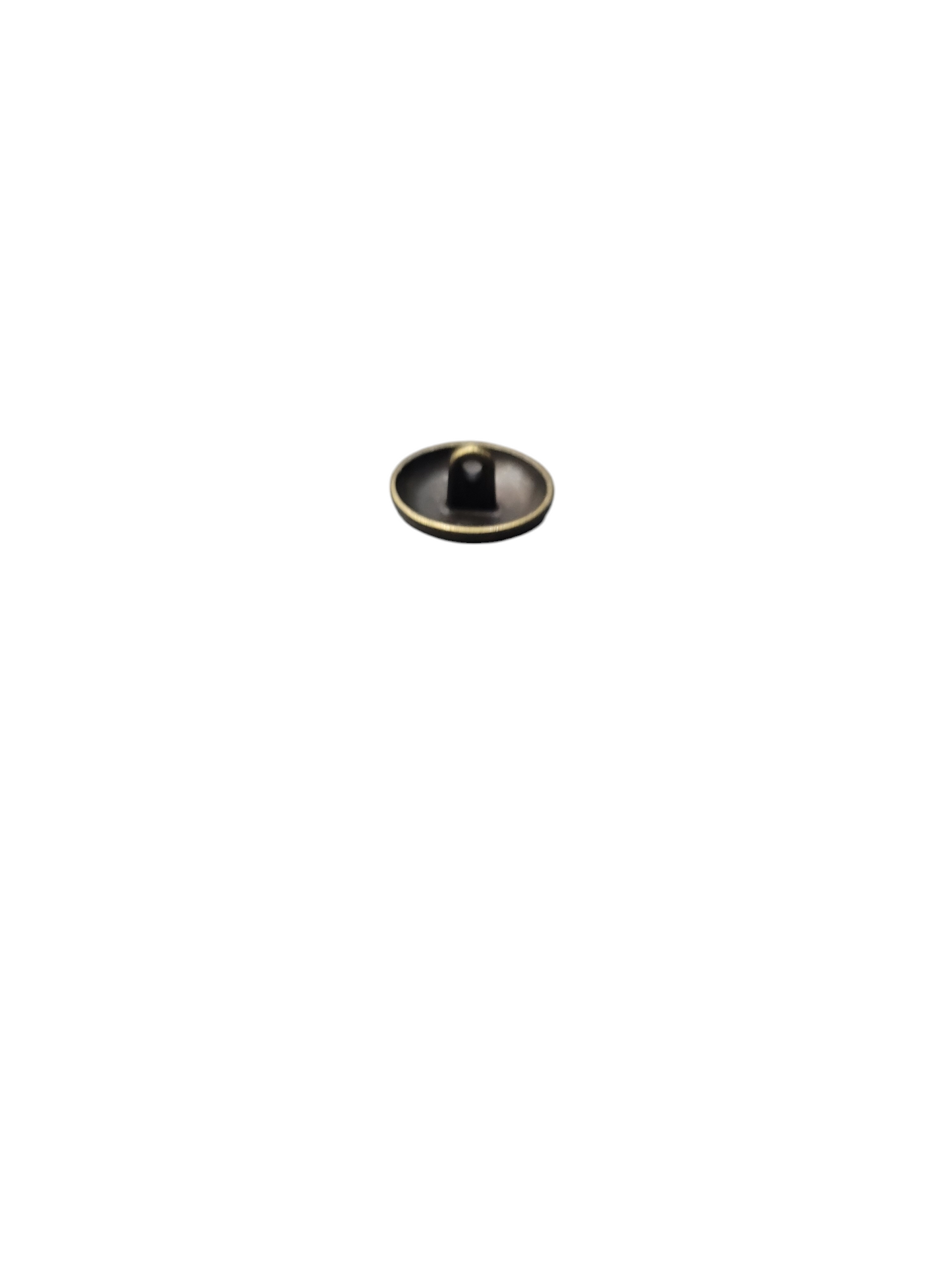 Round Metal Shank Button, Brass