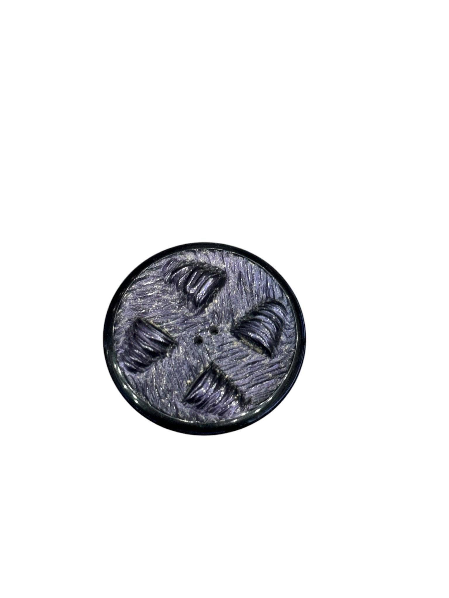 3D Textured Button, Blue - Galedi Pins