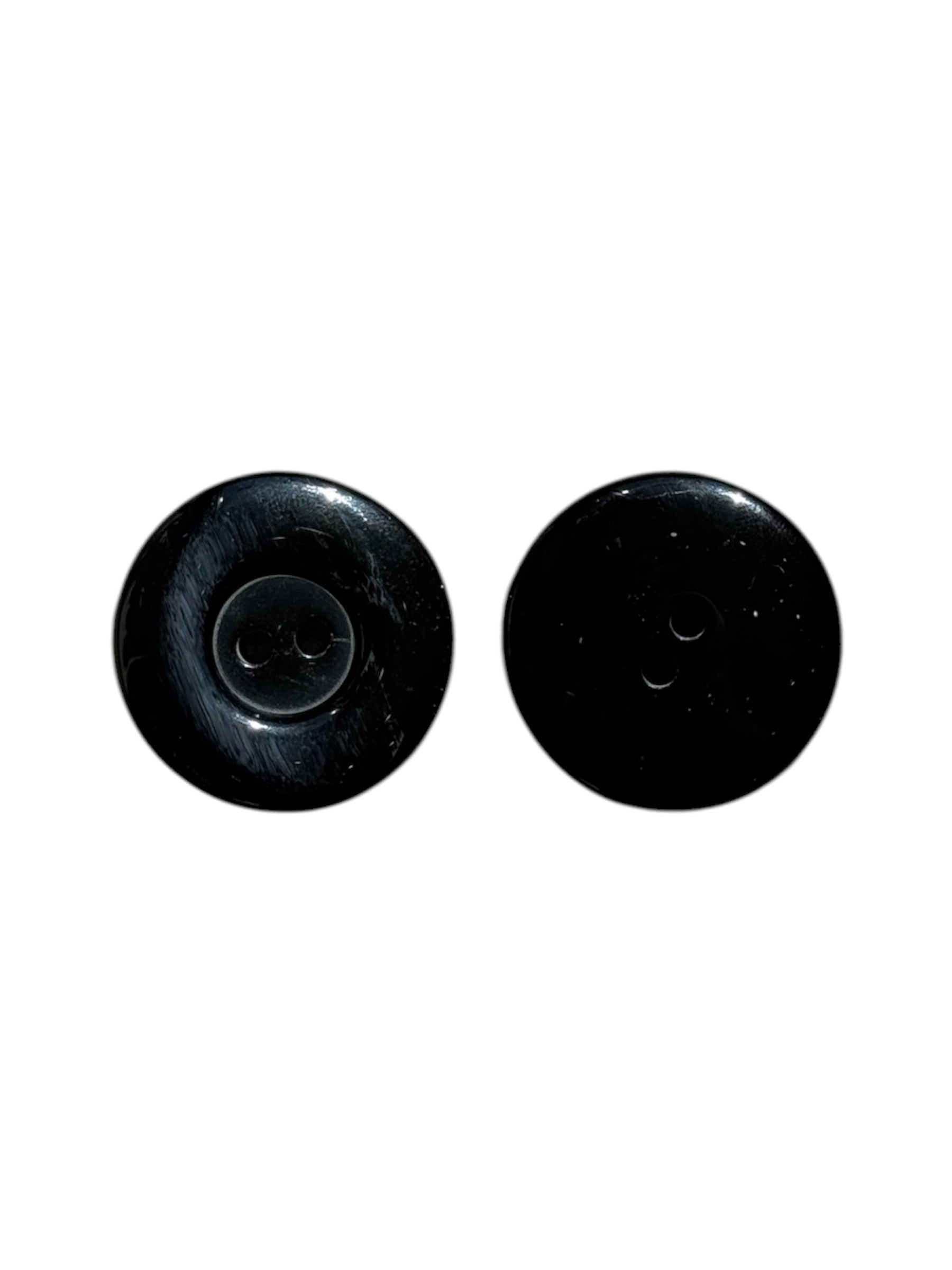 Shiny Ivory 2-Hole Plastic Buttons for Sewing and Crafts