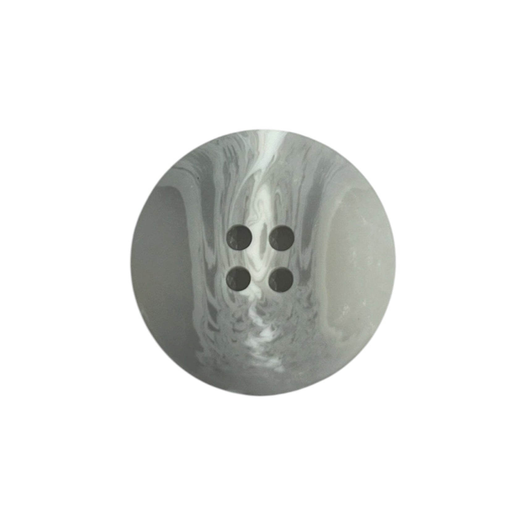 Grey & White Marbled 4 Hole Resin Button XR012