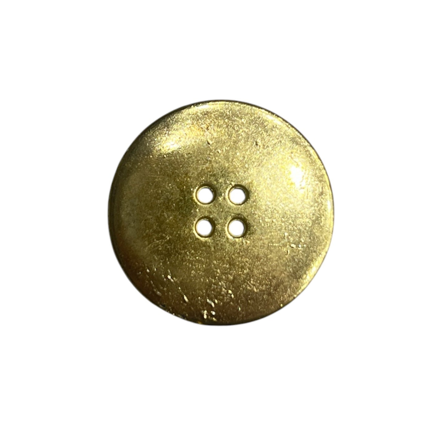 Vintage Metallic Gold 4 Hole Button XR021 28mm