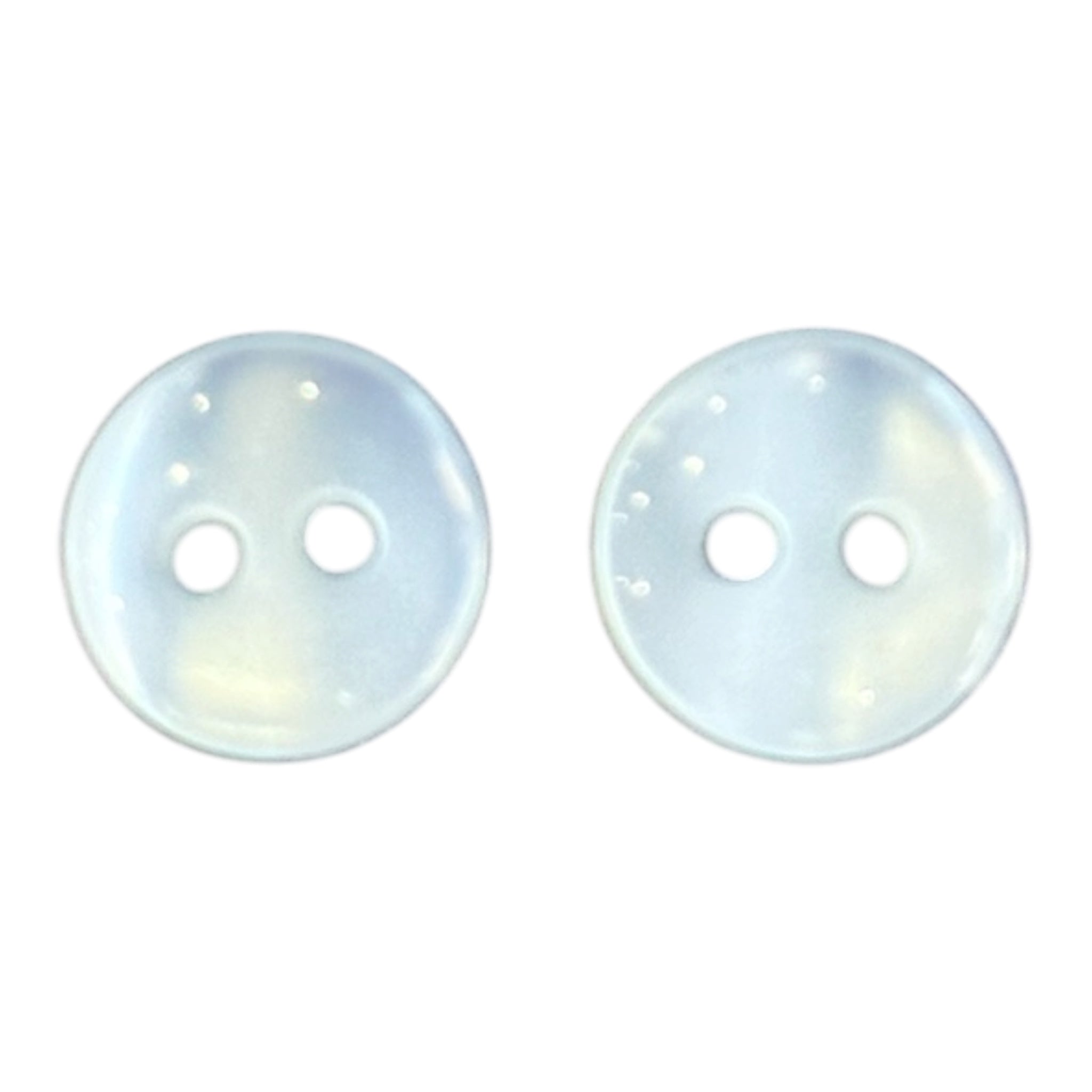 11mm White Resin 2-Hole Buttons