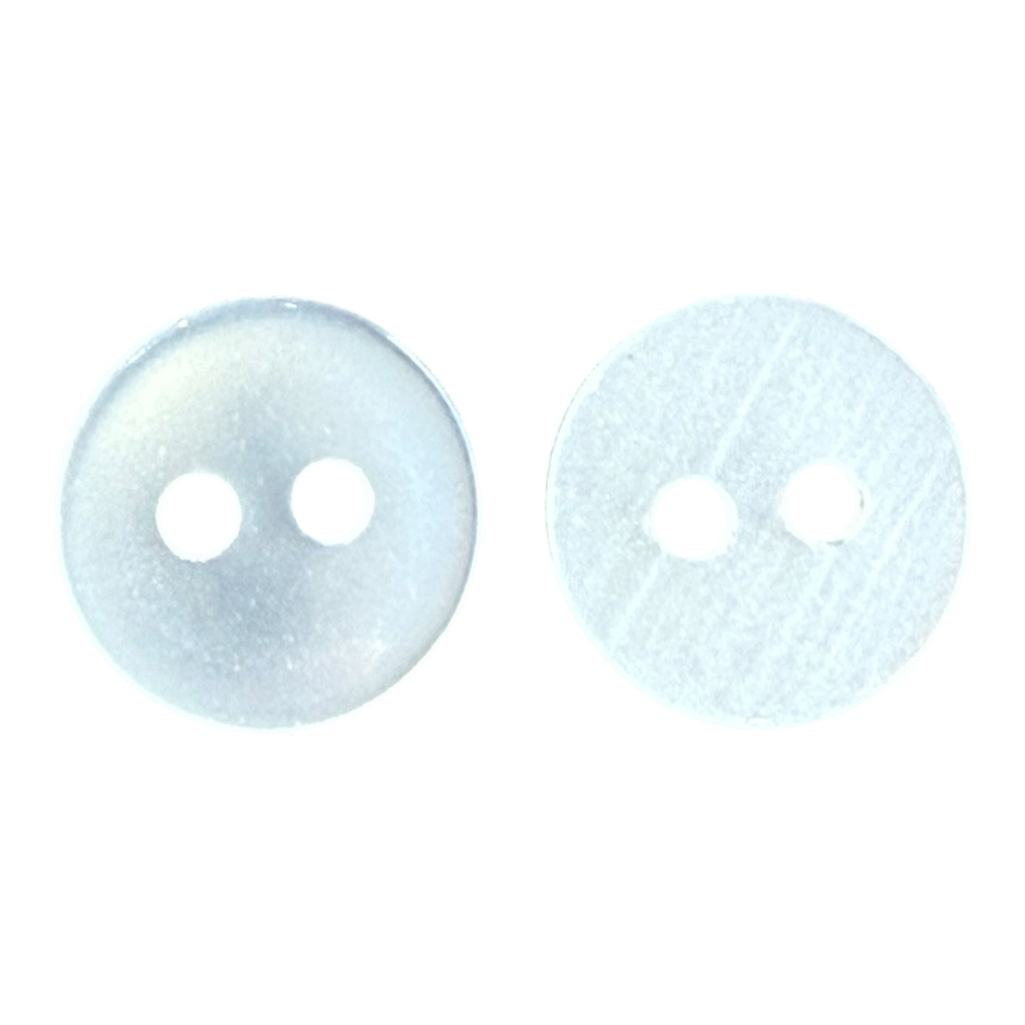 11mm White Resin 2-Hole Buttons