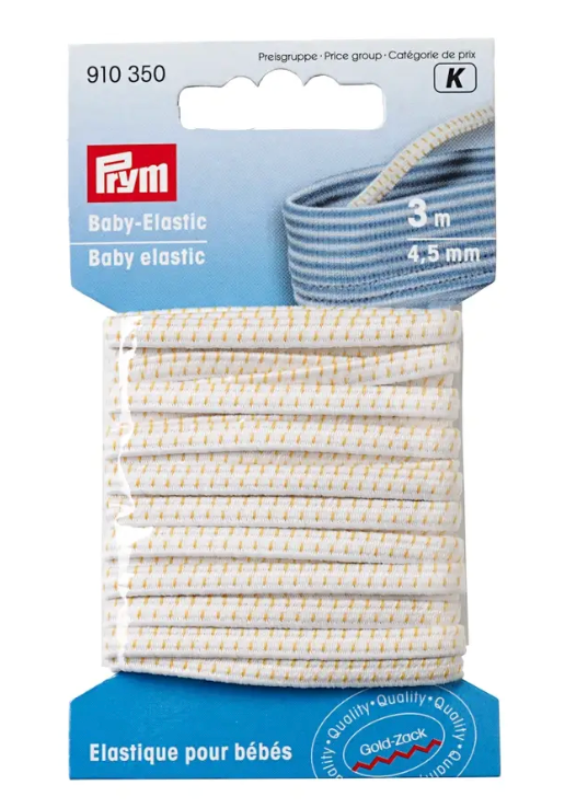 Baby elastic 4.5mm, white