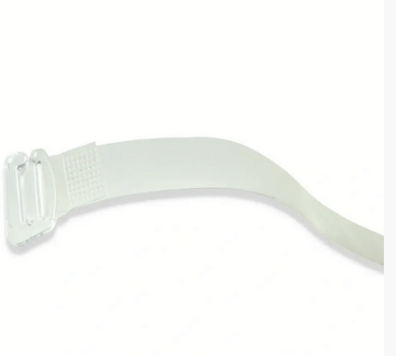 Bra strap retainer, 10mm, white or transparent