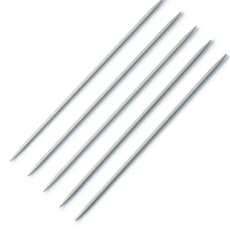 Double-pointed knitting needles, 20cm, 3.00mm, pearl grey