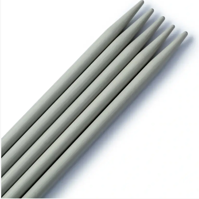 Double-pointed knitting needles, 15cm, 4.00mm, pearl grey