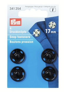 Snap fasteners, 17mm,