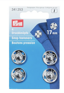 Snap fasteners, 17mm,