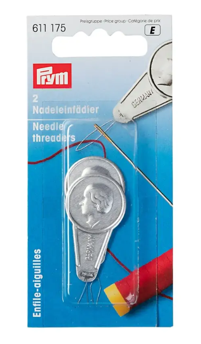 Needle threader silver-coloured, 2 items