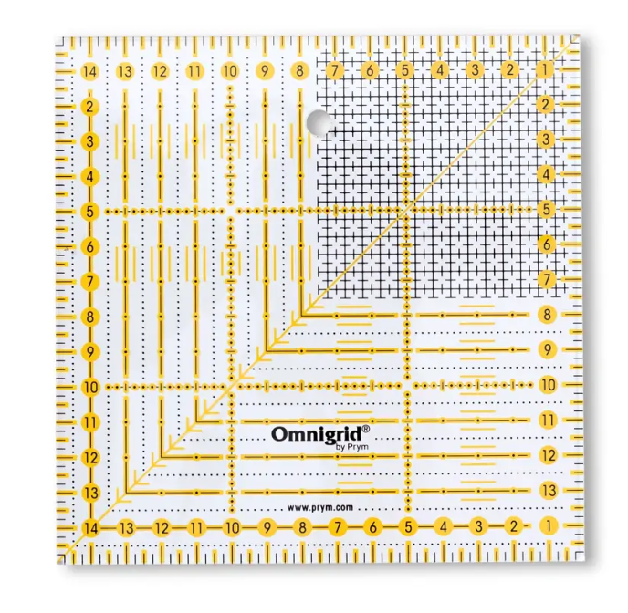 Universal ruler, 15x15cm