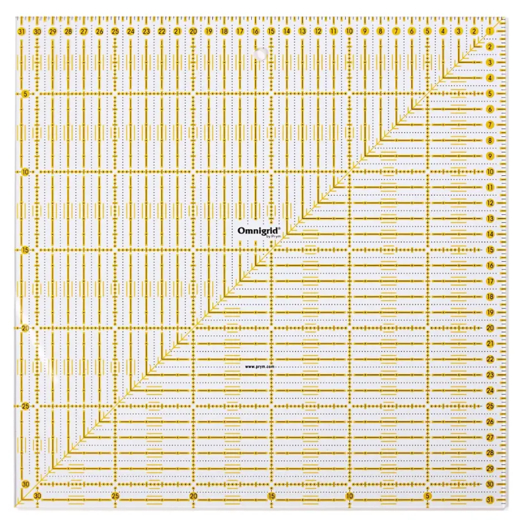 Universal ruler, 31.5x31.5cm