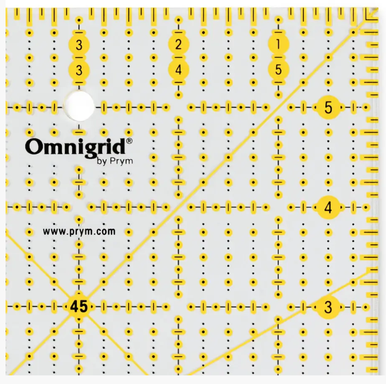 Universal ruler, 6x6inch angle