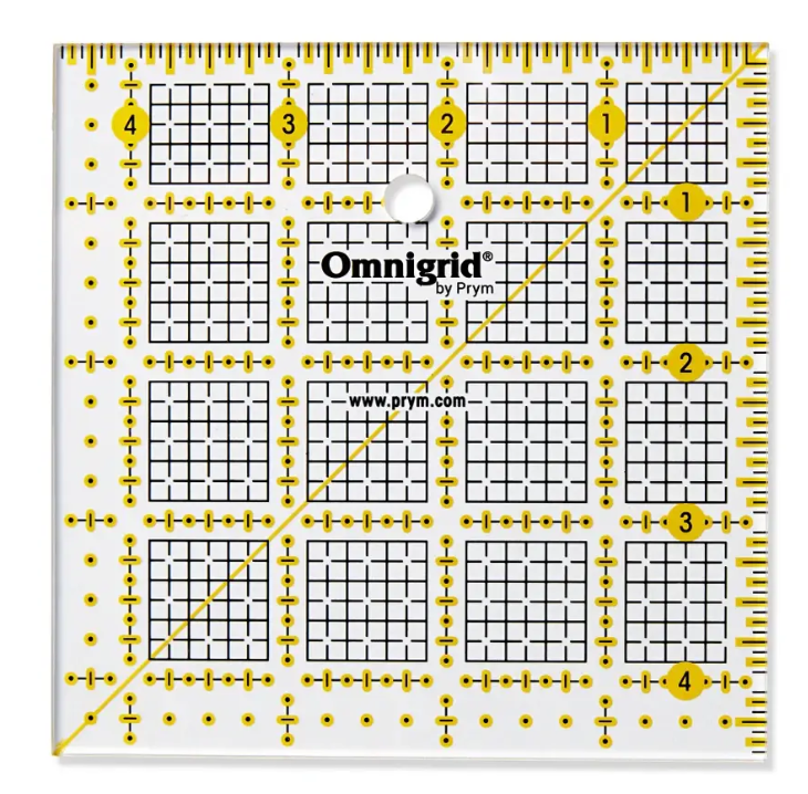 Universal ruler, 4.5x4.5 inch Grid