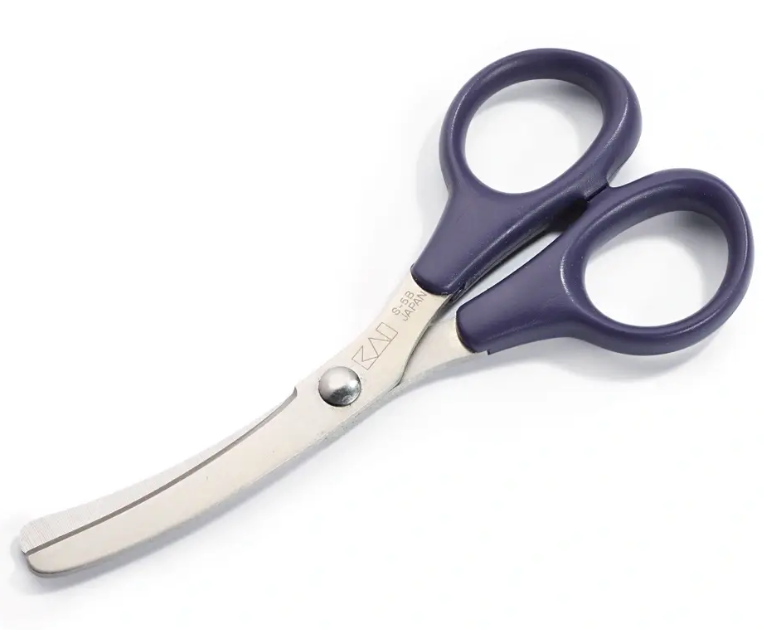 Textile scissors Professional, curved 13.5cm