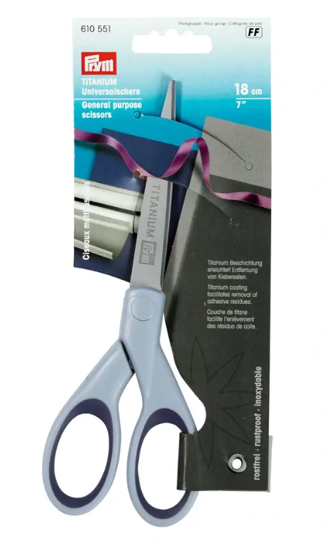 General purpose titanium scissors 18cm