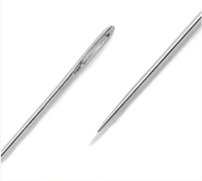 Beading needles, No. 10 and No. 12, 0.45 x 55 and 0.40 x 50mm