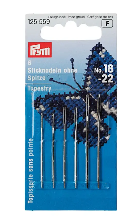 Tapestry needles with blunt point, No. 14, 1.90 x 60mm