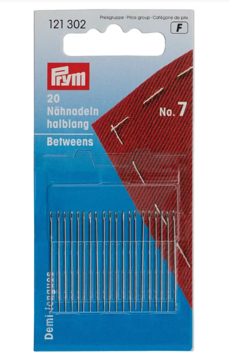 Sewing needles betweens, No. 7, 0.70 x 31mm