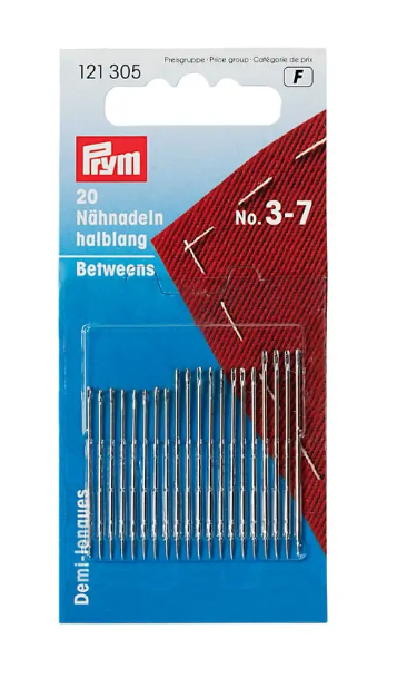 Sewing needles betweens, No. 9, 0.60 x 28mm