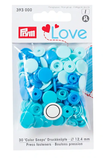 Colour snap fastener, Prym Love, plastic, 12.44 mm