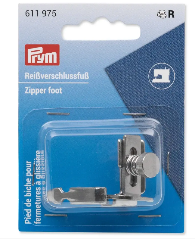 Zip fastener foot for sewing machine