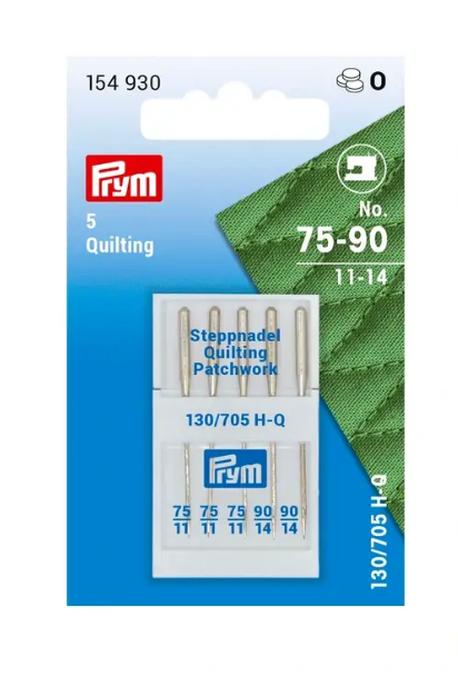 Quilting sewing machine needles, 75 and 90