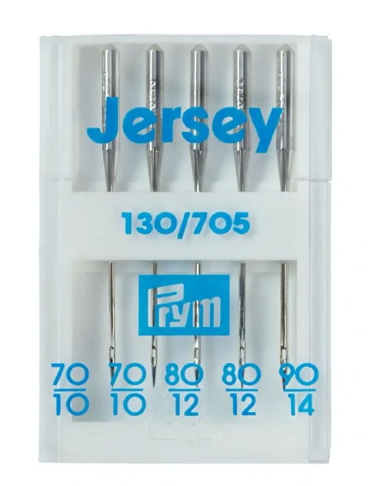 Jersey sewing machine needles, 130/705 70-90