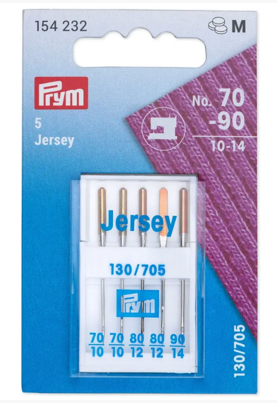 Jersey sewing machine needles, 130/705, 70-90, assorted