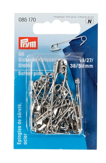 Safety pins, 19-50mm