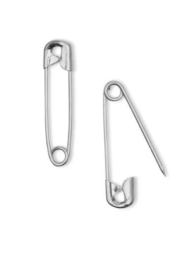 Safety pins, 19mm, silver-coloured, 1000 items