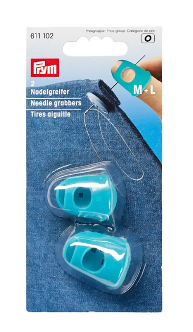 Needle grabber silicon, turquoise, M and L