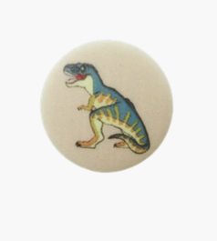 Polyester button shank Dino 15mm multicolor