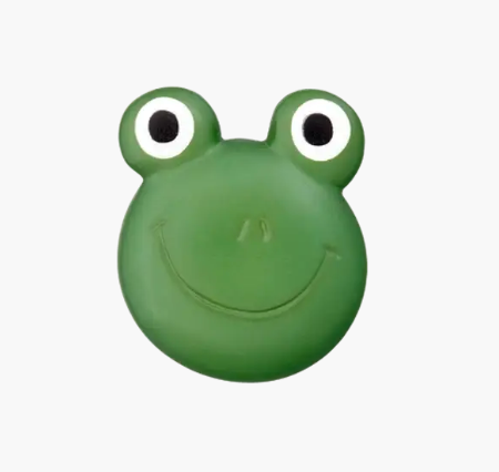 Polyester button Frog 20mm green