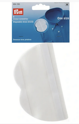 Disposable dress shields, white