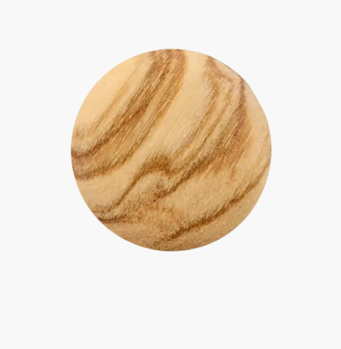 Wood button shank, 15mm