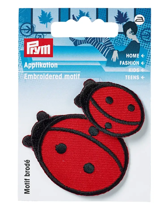 Applique lady birds small and large