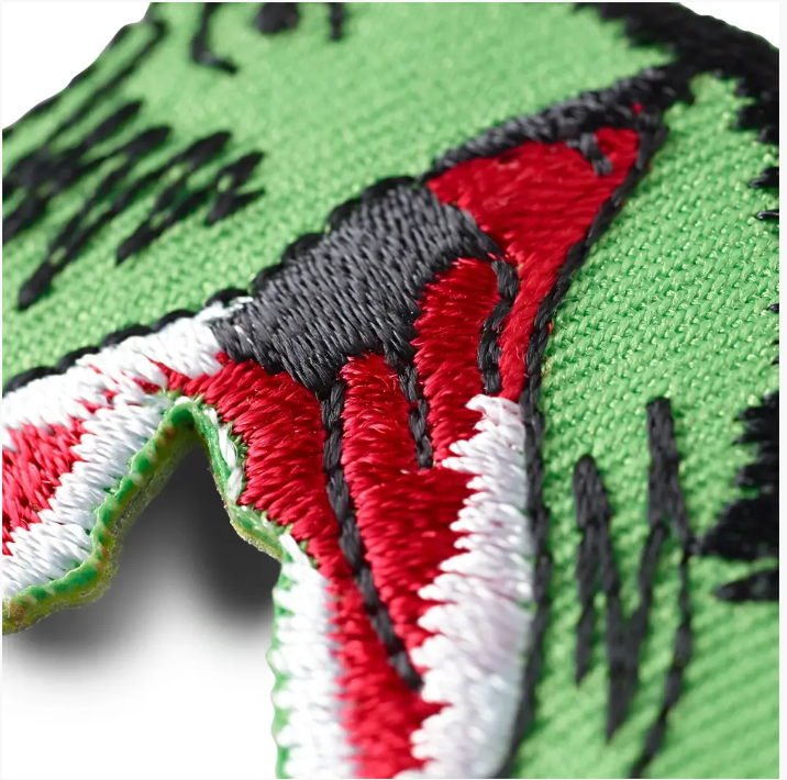 Applique dinosaur, T Rex, large, green