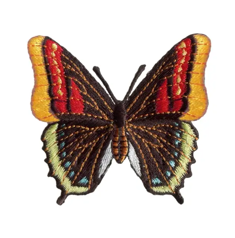 Appliqué Butterfly, black/multicoloured