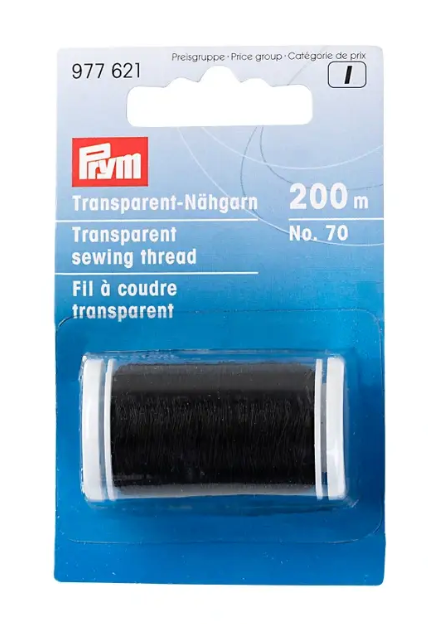 Transparent sewing thread