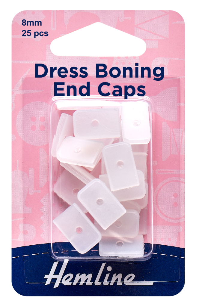 Dress Boning End Caps: 8mm