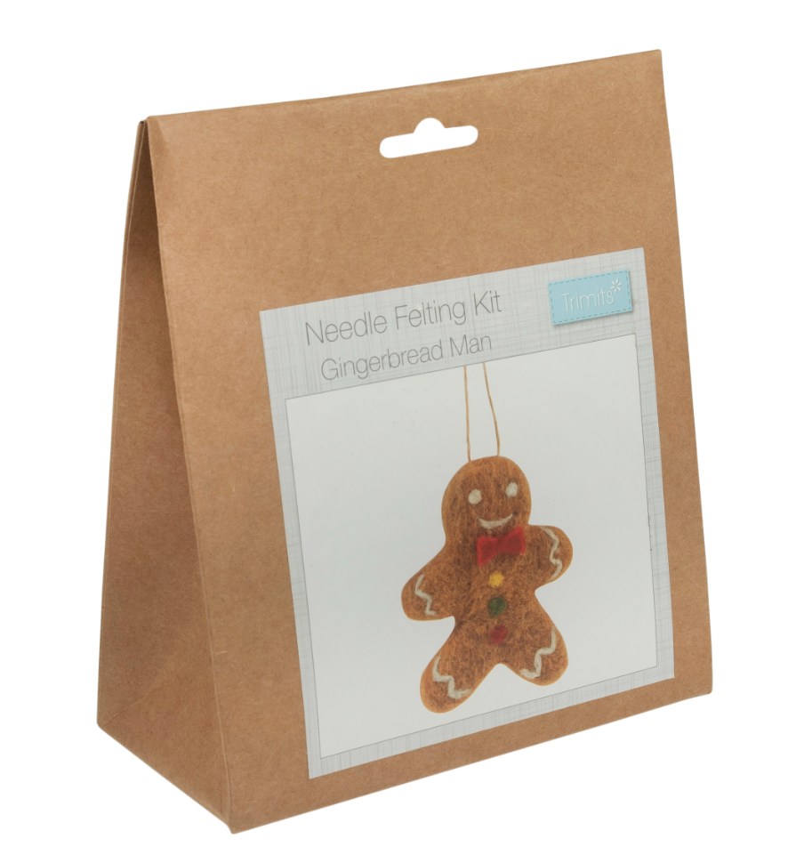 Needle Felting Kit: Gingerbread Man