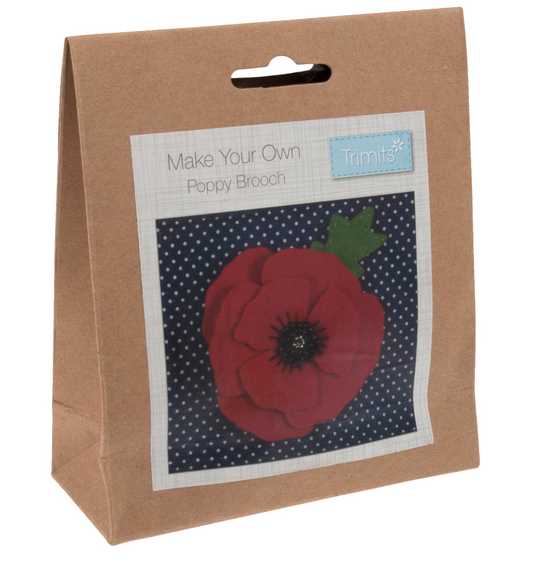 Make Your Own Poppy Brooch