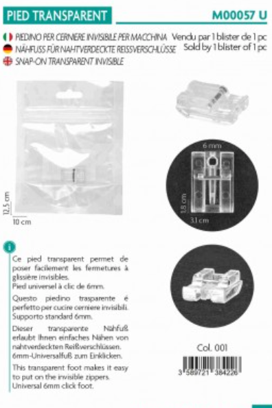 MEDIAC Snap-On Transparent Invisible Foot