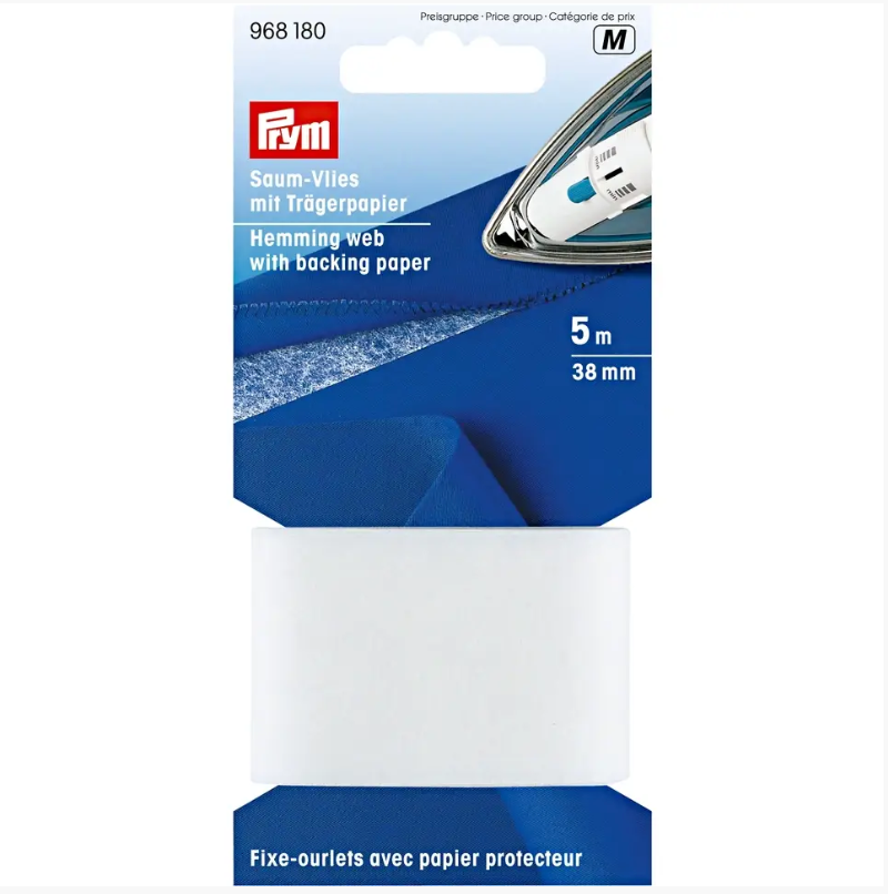 Hemming web with backing paper, 5m