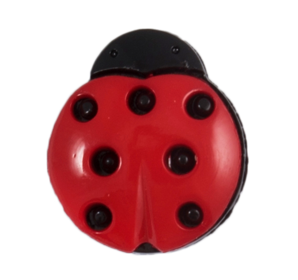 Ladybird Button, 15mm