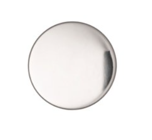 Metal Button, Silver coloured