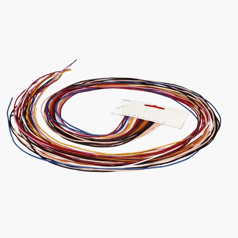 Round Leather tape / Colored 1mm multicolor - Galedi Pins